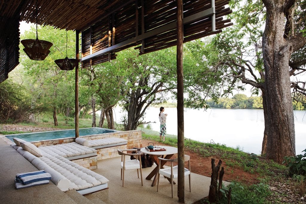 Outside view of a lovely suite at Matetsi Victoria Falls