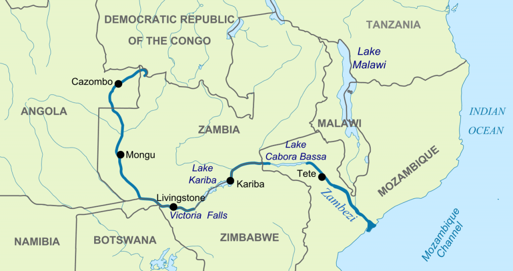 victoria falls map location